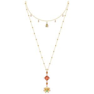 Swarovski Lucky Goddess Layered Double Necklace